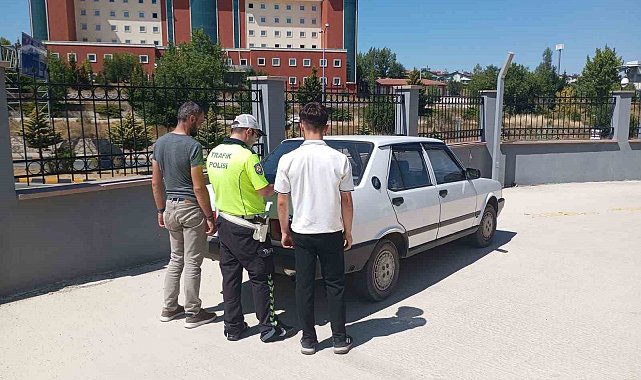 Kastamonu'da drift atan sürücü polis ekiplerince yakalandı