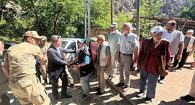 Kaymakam Arıkan ilk ziyaretini 33 vatandaşın şehit edildiği Başbağlar köyüne gerçekleştirdi