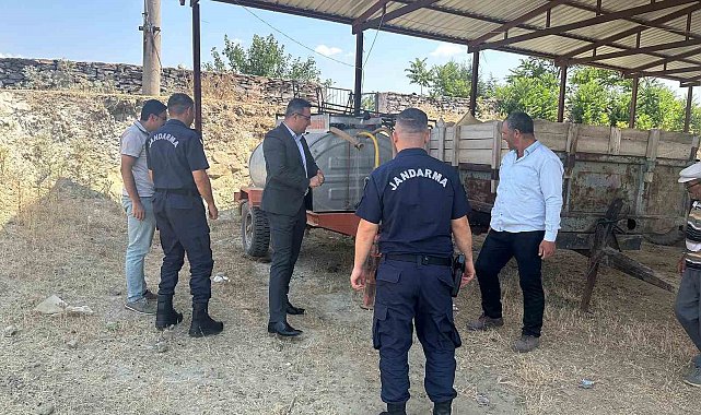 Kaymakam Dalak, orman yangınlarıyla mücadele kapsamında köylülerle buluşuyor