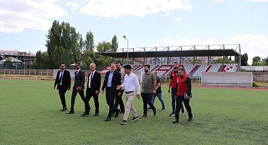 Kaymakam Koşansu yapımı devam eden spor merkezlerini ziyaret etti