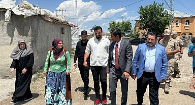 Kaymakam Mahir, Köyde devam eden parke çalışmalarını inceledi