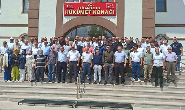 Kaymakam Muhammet Samet Bahar Hisarcık'a veda etti