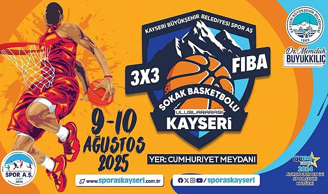 Kayseri'de sokak basketbolu heyecanı yaşanacak