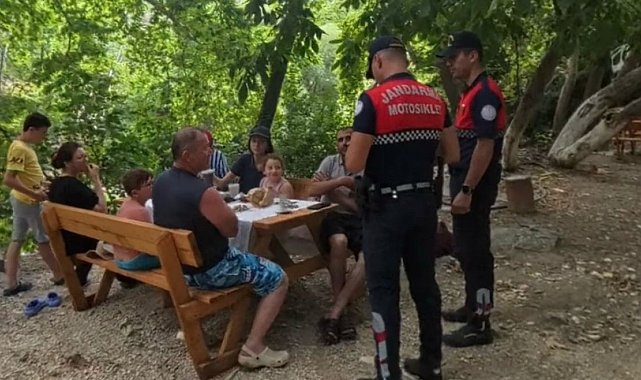 Kazdağları'nda jandarmadan yangın denetimi