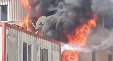 Kereste fabrikasında yangın paniği