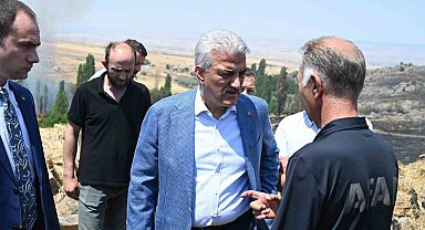 Kırıkkale Valisi Makas yangın bölgesinde incelemelerde bulundu