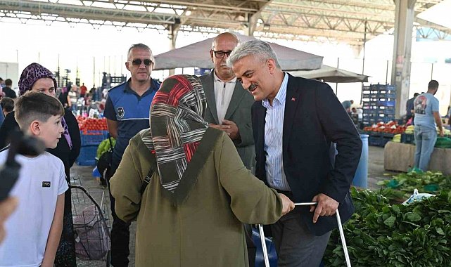 Kırıkkale Valisi Makas'tan pazarcı esnafına ziyaret