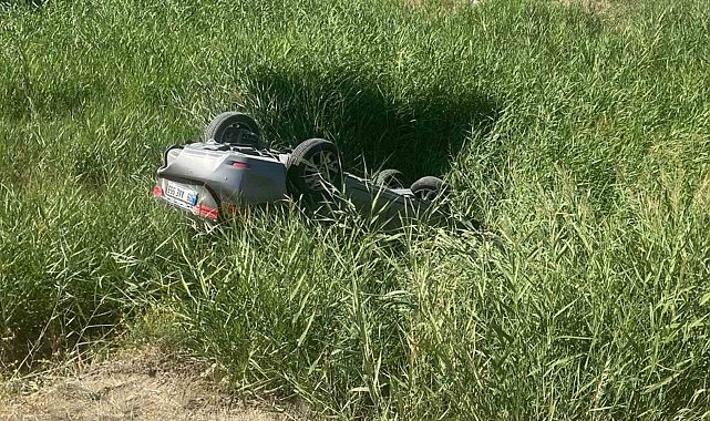 Kırıkkale'de otomobil takla attı: Aynı aileden 5 yaralı