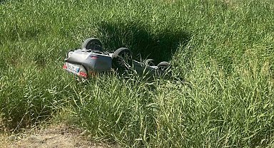 Kırıkkale'de otomobil takla attı: Aynı aileden 5 yaralı