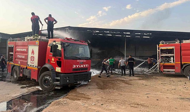 Kırşehir'de Petlas fabrikasında yangın