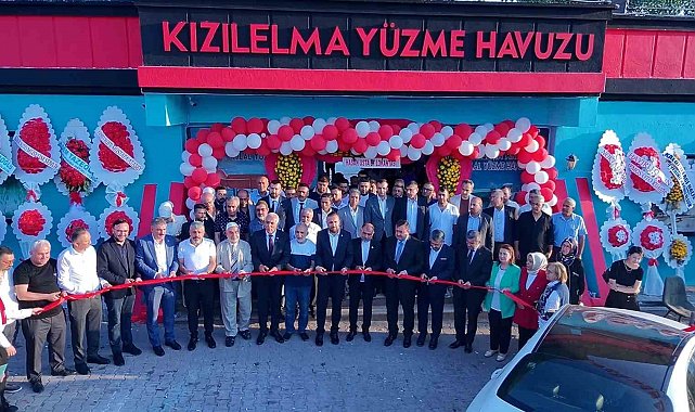 Kızılelma yüzme havuzu hizmete açıldı