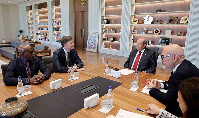 KKTC Cumhurbaşkanı Tatar, BM Genel Sekreteri'nin Kıbrıs Özel Temsilcisi Stewart'ı kabul etti