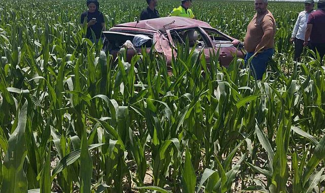 Kontrolden çıkan otomobil takla attı: 1 yaralı