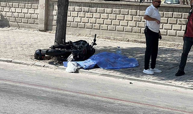 Konya'da motosiklet önce bisikletliye ardından ağaca çarptı: 2 ölü