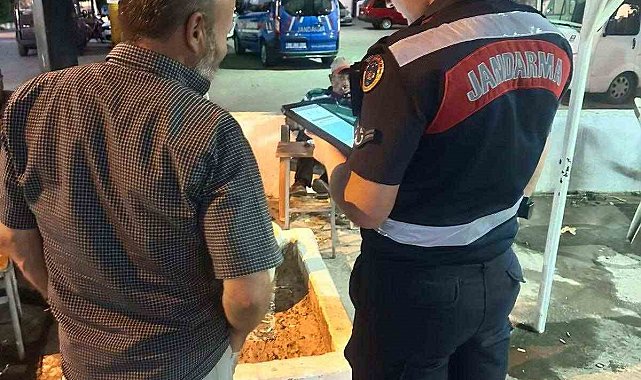 Köşk jandarmasından 'huzur' denetimi