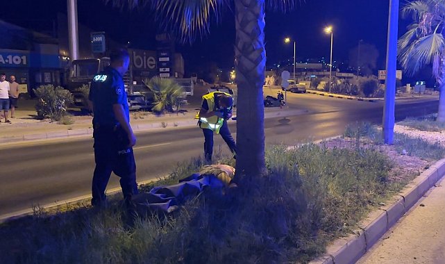 Kuşadası'nda alkollü sürücünün çarptığı yaya hayatını kaybetti... Feci kaza kamerada