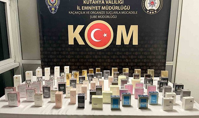 Kütahya'da kaçak parfüm operasyonu