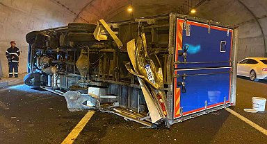 Kuzey Marmara Otoyolu'nda tünel içinde kaza: 1'i çocuk 3 yaralı