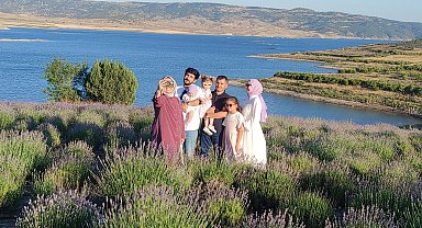 Lavanta bahçeleri fotoğraf platolarına dönüştü