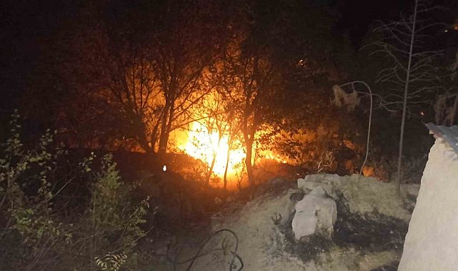 Malatya'da, bahçe yangını korkuttu