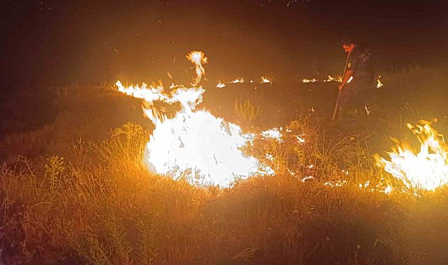 Malatya'da bahçe yangını