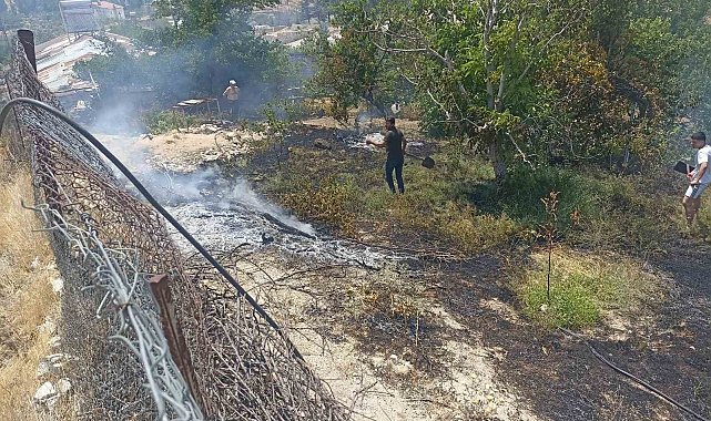 Malatya'da bahçe yangını