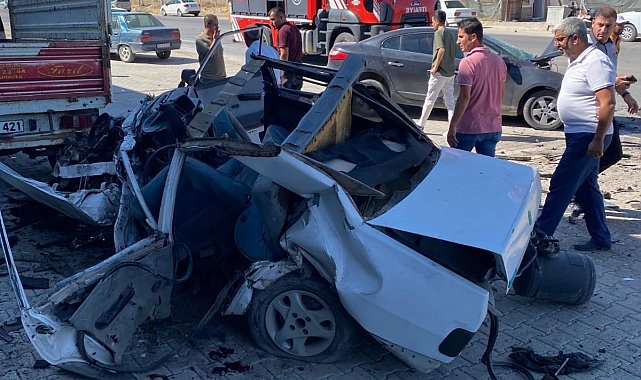 Malatya'daki kazada Tofaş hurdaya döndü: 1 ölü, 1 yaralı