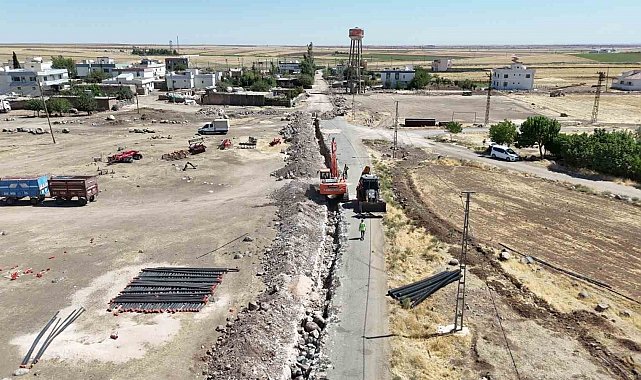 Mardin'de bir mahalle daha atıksu altyapısına kavuşuyor