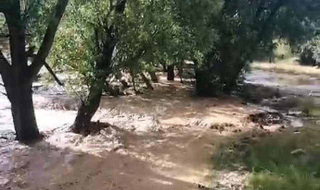 Mersin'de sağanak yağış sele neden oldu