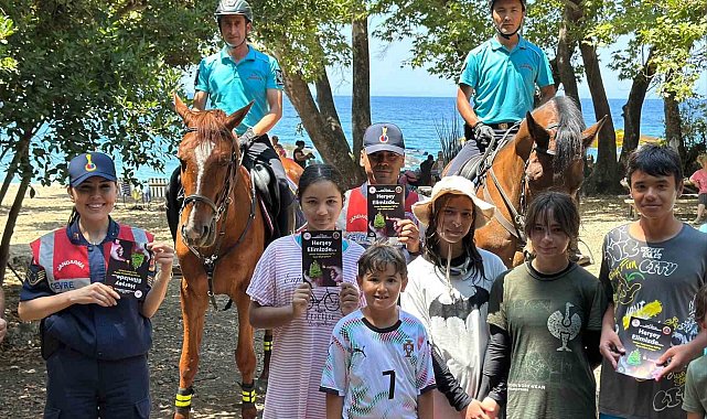 Milli Park'ta vatandaşlar yangınlara karşı bilgilendirildi