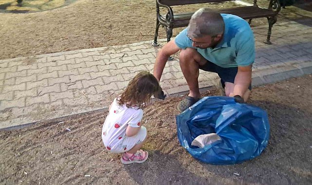 Minik Elif'ten büyüklere çevre dersi