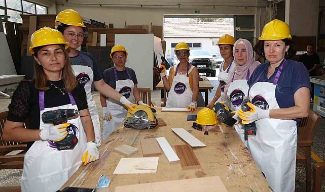 Muğlalı kadınlara boya, sıhhi tesisat ve marangozluk eğitimi