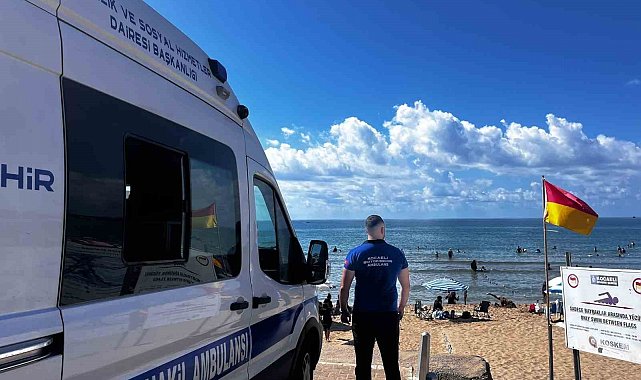 Nakil ambulans ekipleri sahillerde nöbette