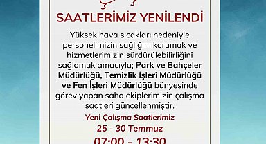 Nazilli Belediyesi'nden sıcak hava tedbiri