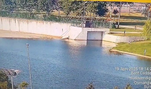 Nilüfer Çayına düşen 1,5 yaşındaki çocuğu böyle kurtardı