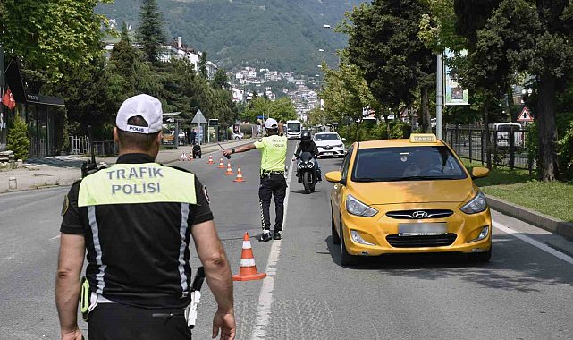 Ordu'da bir haftada 15 binden fazla araç ve sürücüsü denetledi