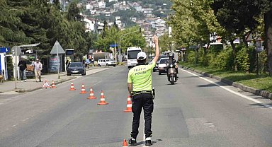 Ordu'da bir haftada 15 bine yakın araç ve sürücüsü denetlendi