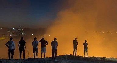 Ormanlık alanda çıkan yangın korkuttu