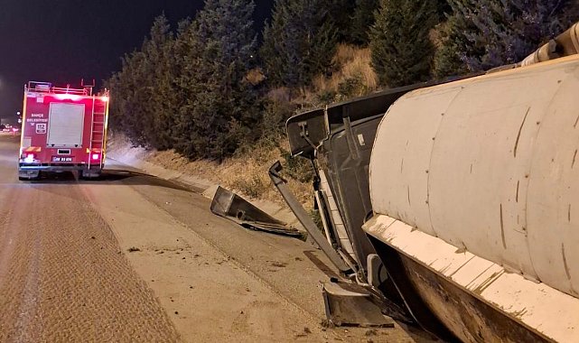 Osmaniye'de kontrolden çıkan tır devrildi: 1 yaralı