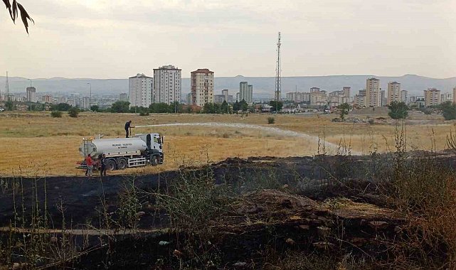 Ot yangını büyümeden söndürüldü