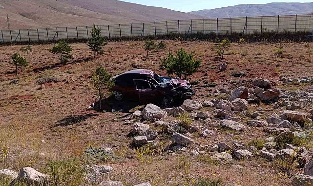 Otomobil takla attı, 2 kişi yaralandı