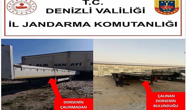 Park halindeki çalınan dorse 3 ilde titizlikle takip edilerek bulundu