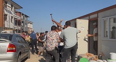 Park yeri kavgasında çekiç, tahta ve yumruklar havada uçuştu