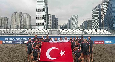 Plaj Futbolu Milli Takımı, Gürcistan'da 15 Temmuz şehitlerini andı