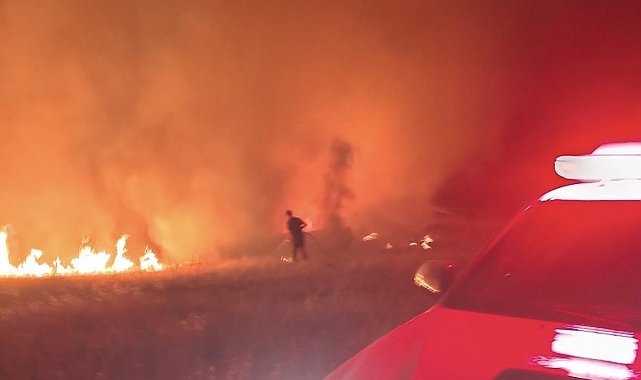 Pütürge'deki arazi yangını büyümeden söndürüldü