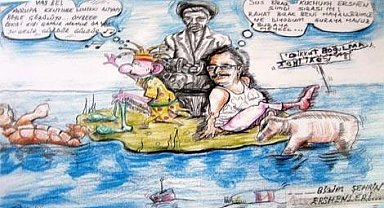 "Eğer Leman'ın karikatürü ifade özgürlüğüyse, bana 2010 yılında verilen ceza neydi?"