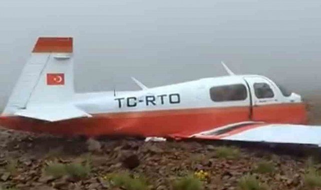 Rize'de düşen uçağa ilk ulaşılma görüntüsü ortaya çıktı
