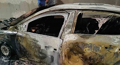 Sabiha Gökçen Havalimanı Tüneli'nde otomobil alev alev yandı