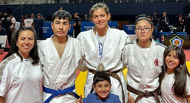 Salihli'nin gururu Hira Kılkış, Yıldızlar Avrupa Judo Kupası'nda şampiyon oldu