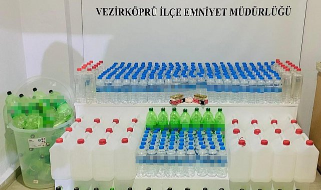 Samsun'da etil alkol, uyuşturucu ve mermi ele geçirildi